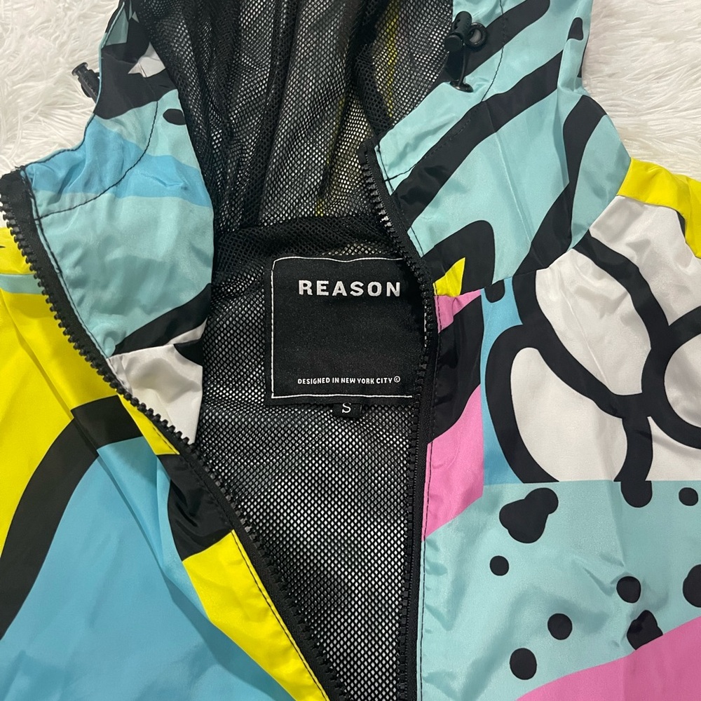 Reason Abstract Multicolor Windbreaker - image 3